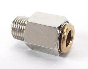 straight fitting / pneumatic / high-pressure