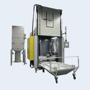 pressure blast cabinet / automatic / with turntable