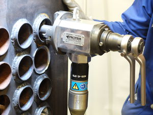 boiler tube chamfering machine / pneumatic / portable / weld preparation