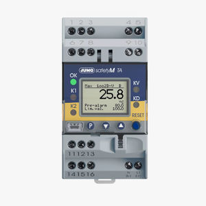 DIN rail-mounted safety monitor 1