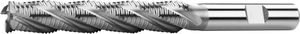 solid milling cutter / roughing / angle / HSS