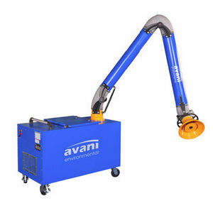 mobile fume extractor / welding / activated carbon filter / with extraction arm