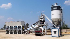 stationary concrete batching plant / compact