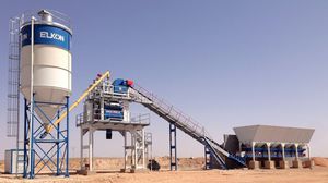 stationary concrete batching plant