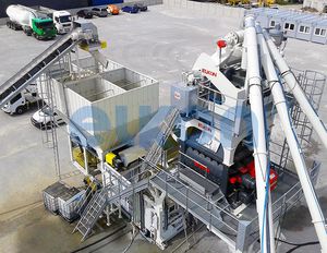 stationary concrete batching plant