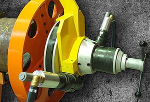 inside grip chamfering machine / pneumatic / electric / hydraulic