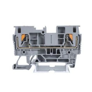 DIN rail-mounted terminal block