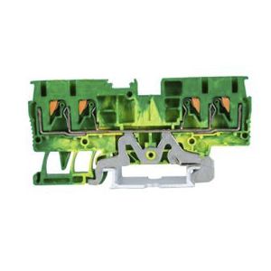 DIN rail-mounted terminal block