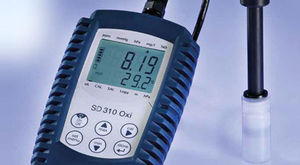dissolved oxygen measuring instrument / concentration / laboratory / industrial