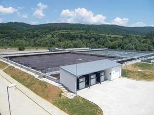 biological sewage treatment plant