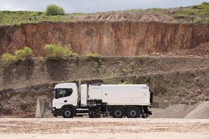 truck-mounted sweeper