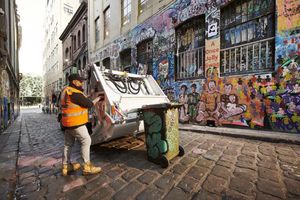 rear-loader waste collection vehicle 1