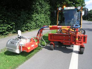 truck-mounted sweeper