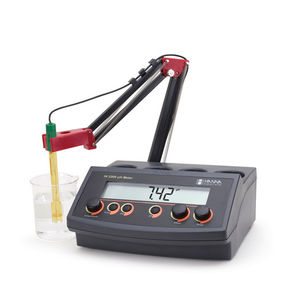 bench-top pH meter / laboratory / precision / with redox indicator