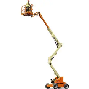 Wheeled articulated boom lift - E450AJ - JLG Industries Inc. - electric /  for construction