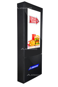 floor-standing enclosure / rectangular / protection / robust