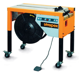 semi-automatic strapping machine / for coils / high-speed