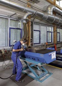 polishing downdraft table
