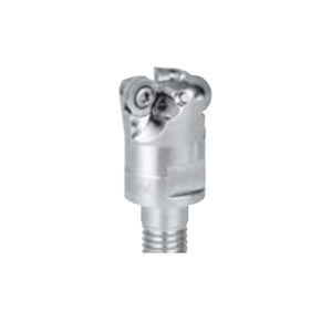 shell-end milling cutter / insert / for stainless steel / high helix