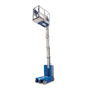 wheeled mast boom lift