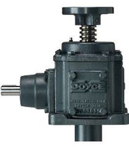 translating screw jack / manually-controlled / bevel gear