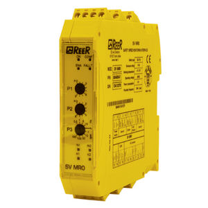 safety relay / speed / emergency stop / DIN rail