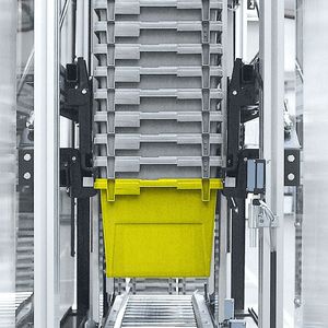automatic materials handling system / tray / for containers / high-speed