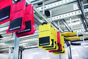 skate wheel conveyor / horizontal / modular / automatic