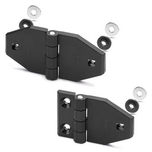 Plastic polyamide locking lever hinges black grey button