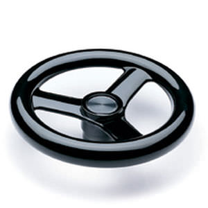 operating handwheel / spoked / plastic / steel