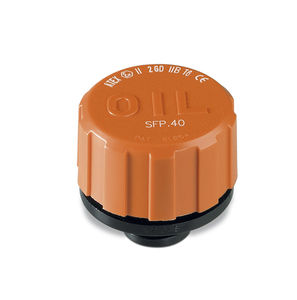 round plug / threaded / technopolymer / exhaust