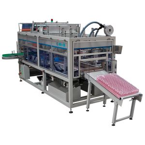 horizontal bagging machine / thermoforming / for bottles / automatic