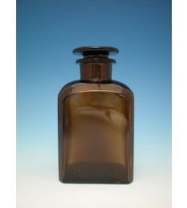 reagent vial / borosilicate glass / with cap