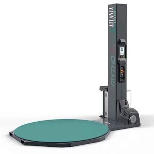 semi-automatic stretch wrapping machine