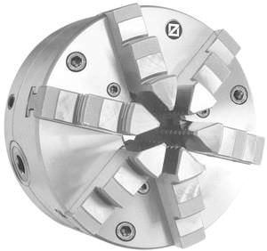 manual tightening turning chuck / 6-jaw / lathe