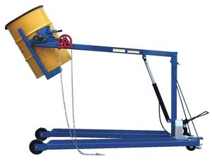manual stacker truck / walk-behind / drum-handling