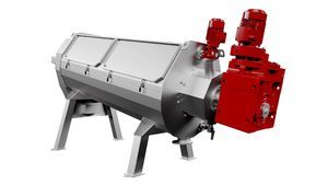 sludge dewatering screw press 1