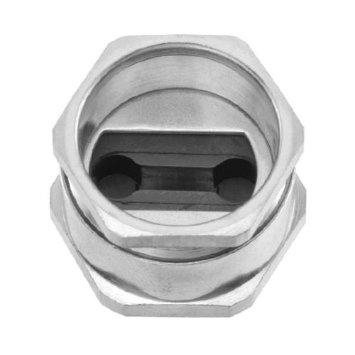 Nickelplated brass cable gland M Classic flat Geissel IP54