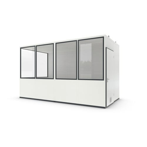 Sheet metal room-in-room system - Basic 10 Starter Plus - WSM – Walter Solbach Metallbau GmbH - with PVC floor