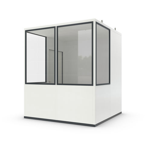 Sheet metal room-in-room system - Basic 5 - WSM – Walter Solbach Metallbau GmbH - mineral fiber / with PVC floor