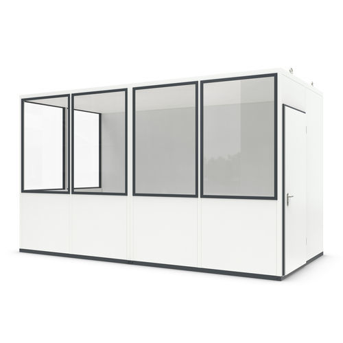 Modular room-in-room system - Basic 10 - WSM – Walter Solbach Metallbau GmbH - sheet metal / glass / with PVC floor