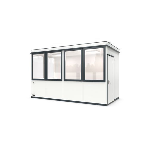 Modular room-in-room system - Outdoor Basic 10 Office Plus - WSM – Walter Solbach Metallbau GmbH - sheet metal / mineral fiber / with PVC floor