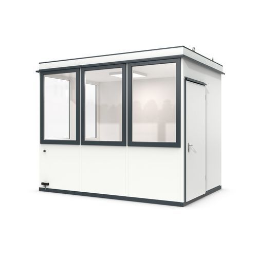 Modular room-in-room system - Outdoor Basic 7 Starter Plus - WSM – Walter Solbach Metallbau GmbH - sheet metal / with PVC floor