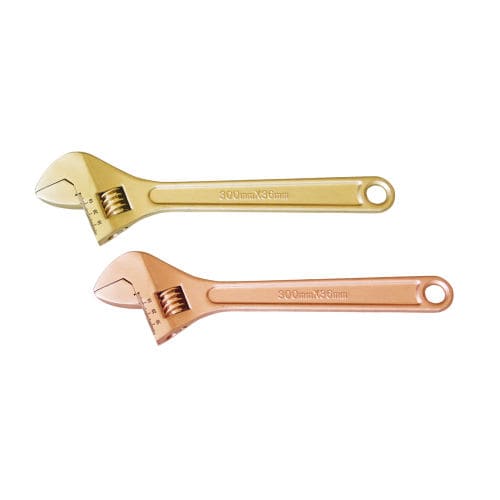 Antispark adjustable wrench - 125C, 126 series - HEBEI BOTOU SAFETY TOOLS CO.,LTD - copper / non-magnetic / bronze