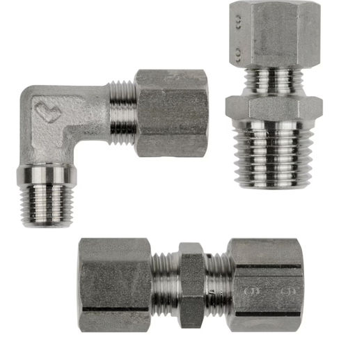 Hydraulic fitting - 18 series - Parker Hose Products Division - Europe - pneumatic / compression / elbow
