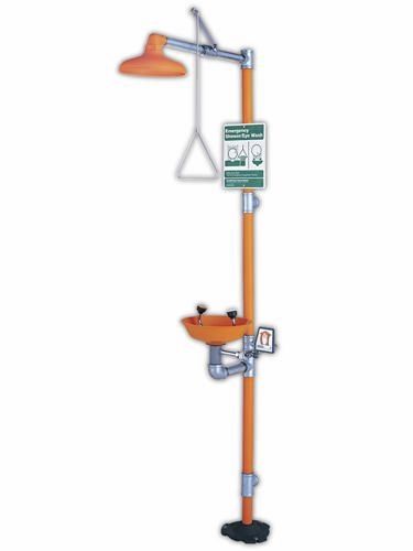 Floor-standing safety shower - G1902P - Magid Glove & Safety - with eyewash station / indoor
