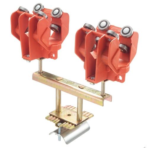 Galvanized steel cable trolley - TRTQ1803/2 - By CARPEL - stainless steel / nylon / double
