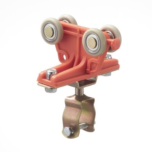 Nylon cable trolley - CRN1M22 series - By CARPEL - galvanized steel / with clamp