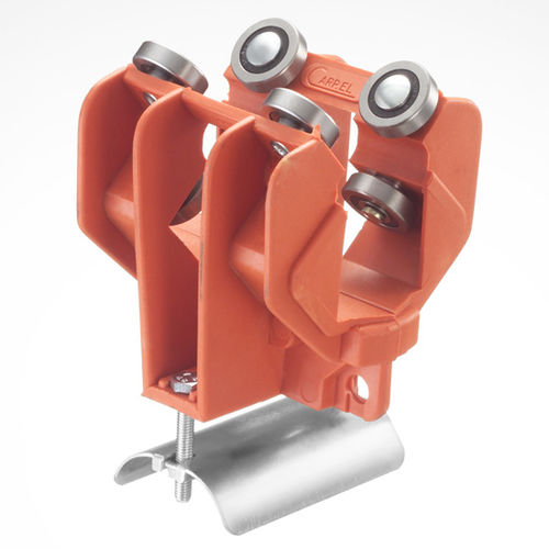 Nylon cable trolley - CRQT1802 series - By CARPEL - galvanized steel / stainless steel