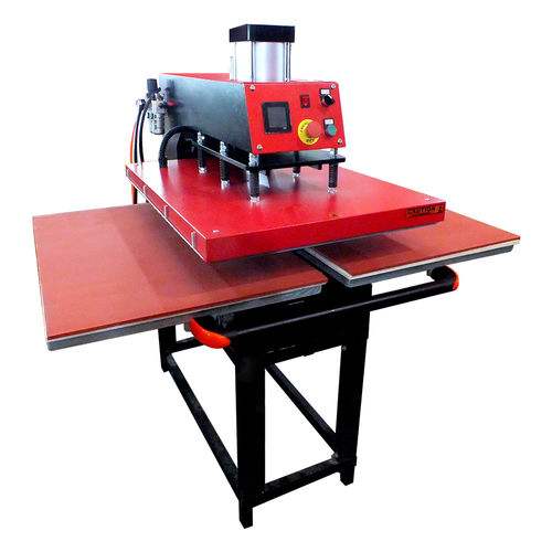 Pneumatic press - BY-041 - Guangzhou Baiyin Electronics Co.,Ltd - heat transfer / double / automatic